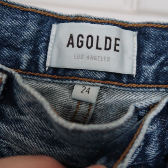 AGOLDE Ripley Mid Rise Straight Jeans Size 24 - Picture 5 of 9